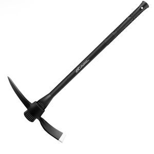 glorousamc Forged Adze Pick Weeding Mattock Pick Mattock w/Fiberglass Handle